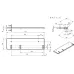Fixing plate for MRS-400 K515432 Mitutoyo