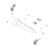 Tailstock center stepped for K550879 opti-fix series K550333 Mitutoyo