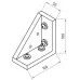 Кут 100/100 f. кріплення КІМ з прямим кутом, серія eco-fixplus, серія multiflexprofile K550509-10 Mitutoyo
