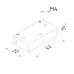 Holder for spring clip, 42x22x10 mm opti-fix series K550850 Mitutoyo