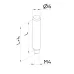 Straight pin 6 mm, M4 L=30 mm opti-fix series K550891 Mitutoyo