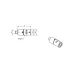 Swivel joint piezo M5 titanium L 25,0mm body Ø11,0mm K650627 Mitutoyo