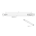 Extension M2 stainless steel stem Ø3,0mm, stainless steel base Ø3,0mm, L 40,0mm K651041 Mitutoyo
