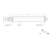 Extension M4, ceramic L 50,0mm stem Ø7,0mm, end pieces stainless steel K651204 Mitutoyo