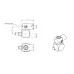 Joint M4, stainless steel Adjustable joint M4 stainless steel, L 15,0mm K651451 Mitutoyo