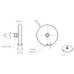 Disc stylus, hardened steel M5, Ø35,0mm disc thickness 5,0 mm, L 4mm K651466 Mitutoyo