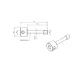 Screw for cubical stylus holder M5 Screw for Cube M5, stainless steel Ø11,0mm, L34mm K651617 Mitutoyo
