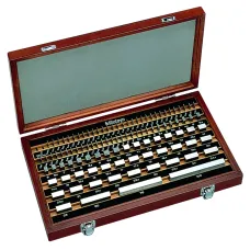 Gauge Block Set, Metric, JCSS Cert., ISO 103 Blocks, Grade 1, Steel