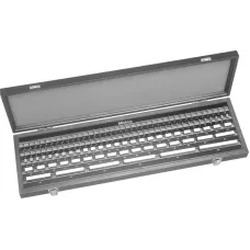 Gauge Block Set, Metric, JCSS Cert., ISO 122 Blocks, Grade K, Steel