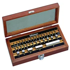 Gauge Block Set, Metric, JCSS Cert., ISO 32 Blocks, Grade K, Steel