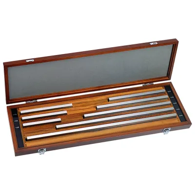 Gauge Block Set, Metric, Ins. Cert., ISO 8 Blocks, Grade 2, Steel 516-704-10 Mitutoyo