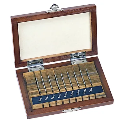 Gauge Block Set, Metric, Ins. Cert., ISO 9 Blocks, Grade 1, Steel 516-983-10 Mitutoyo