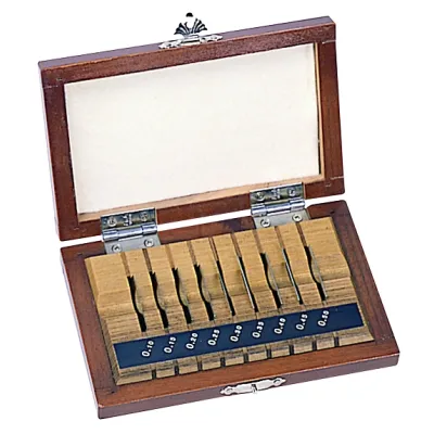Gauge Block Set, Metric, Ins. Cert., ISO 9 Blocks, Grade 0, Steel 516-990-10 Mitutoyo