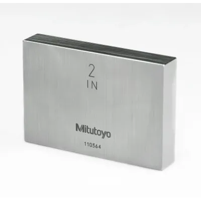 Gauge Block, Inch, Inspection Cert. BS, Grade 1, Steel, 0,2" 611192-131 Mitutoyo